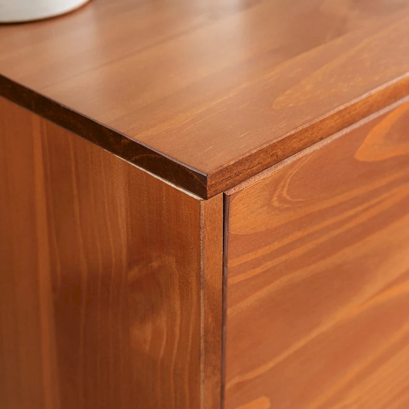 Mid-Century-TV-Schrank aus Massivholz, 58 Zoll