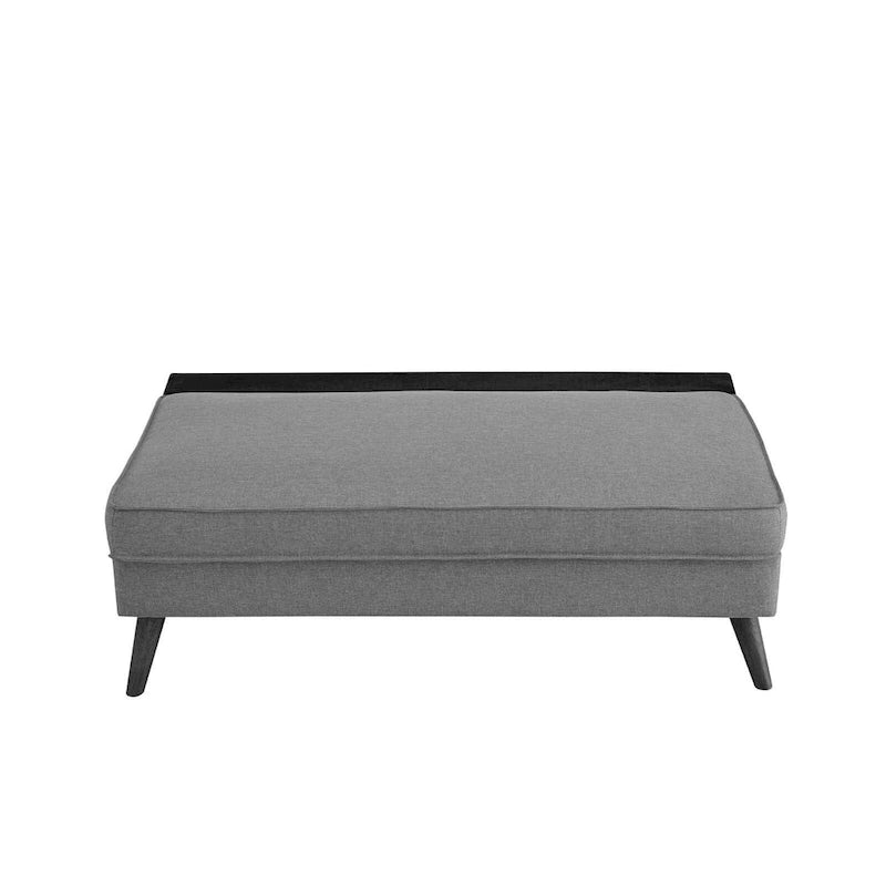 Upholstered Fabric Loveseat with Splayed Rubberwood Legs