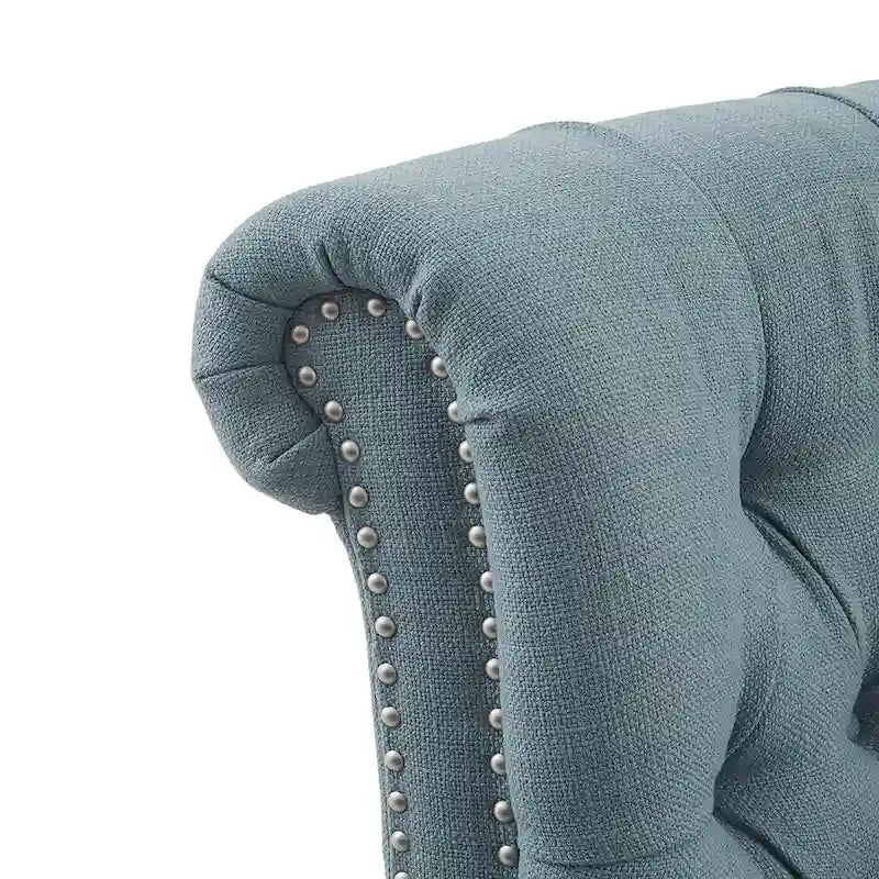 Akzent-Relaxsessel mit Tufting-Rückenlehne und Nagelkopfbesatz