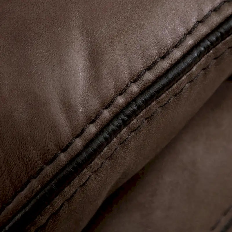 Brown Microsuede Manual Glider Reclining Loveseat with Center Storage Console