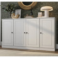 100% Solid Wood 65 Sideboard with Clear, Frosted Glass or Solid Wood Doors by Palace Imports