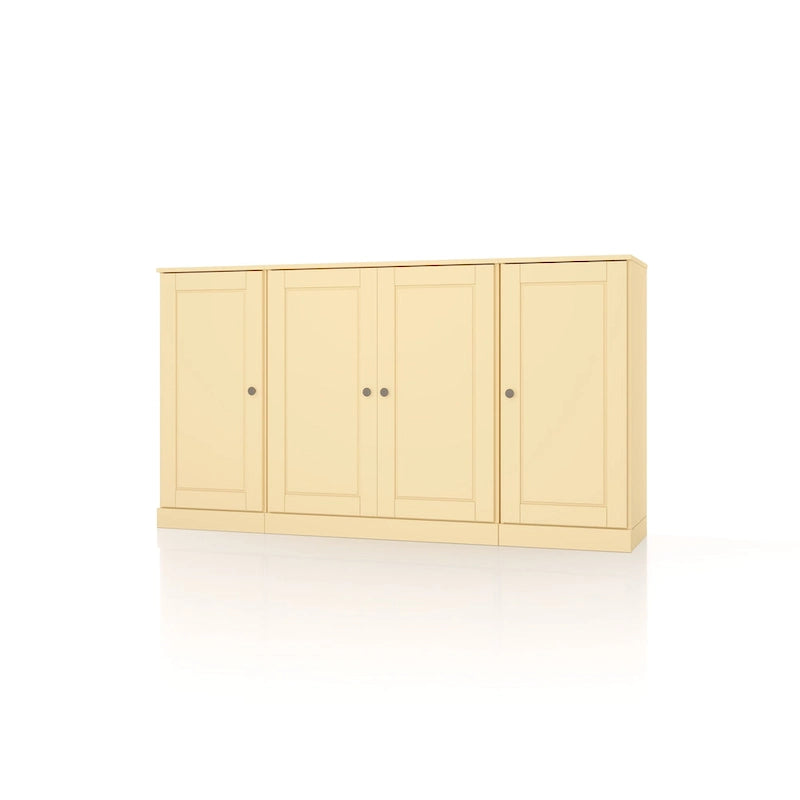 Sideboard aus 100 % Massivholz, 65 Zoll, mit Glas- oder Holztüren