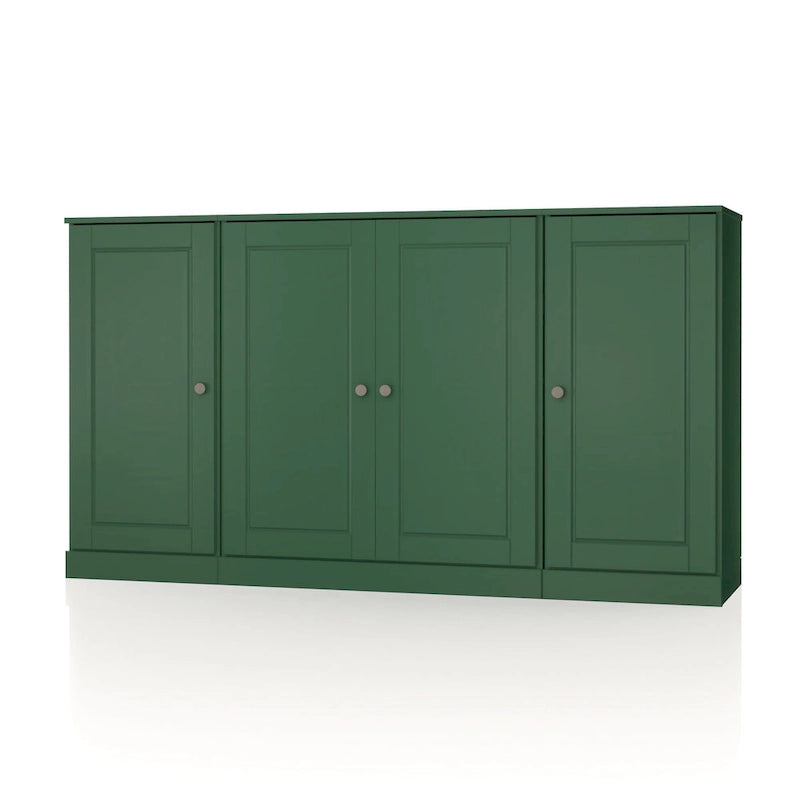 Sideboard aus 100 % Massivholz, 65 Zoll, mit Glas- oder Holztüren