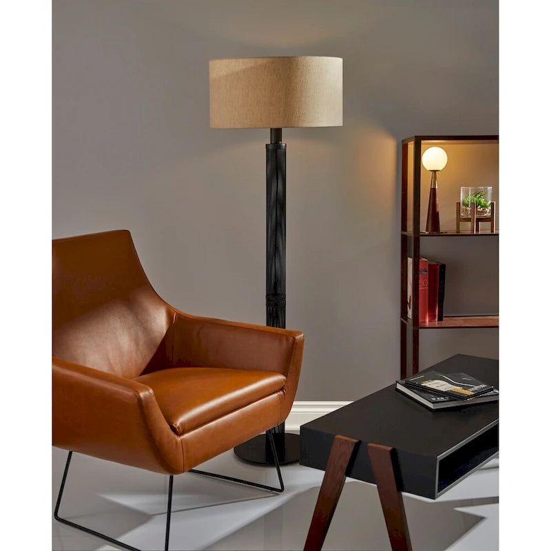 Distressed PU Leather Accent Chair with Brushed Steel Legs