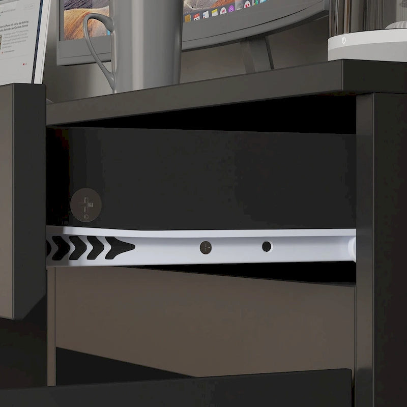 90.6-inch Double Desk Workstation with Storage
