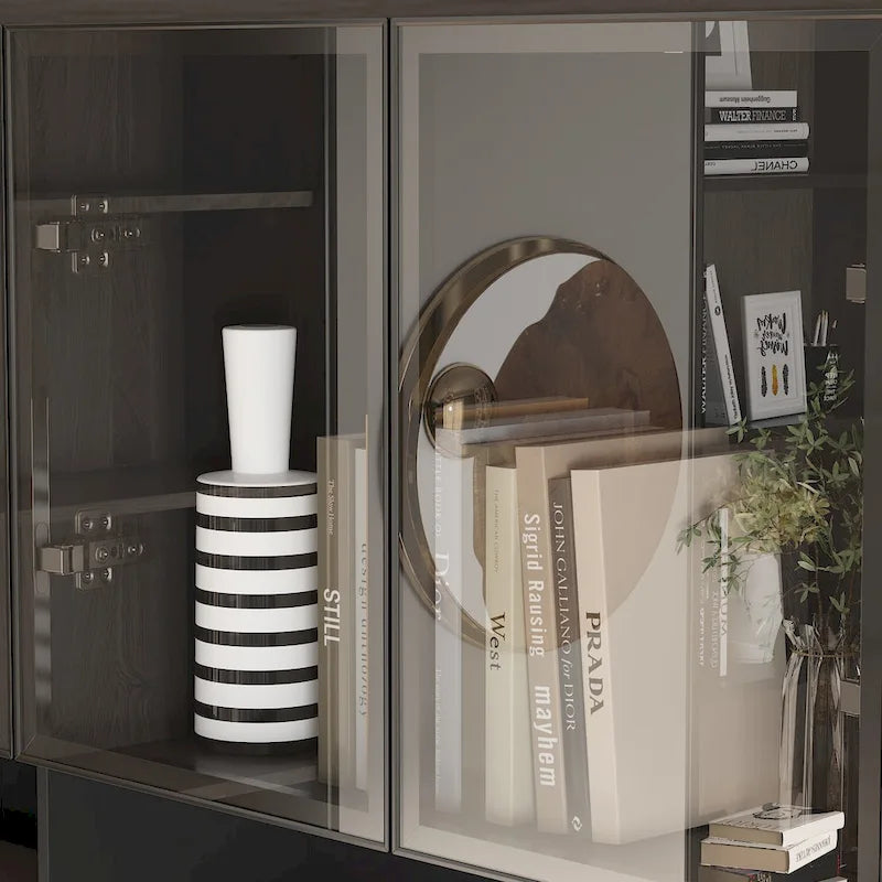 90.6-inch Double Desk Workstation with Storage