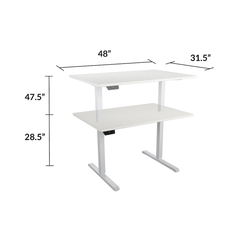 Electric Height-Adjustable Standing Desk with 3-Memory Settings