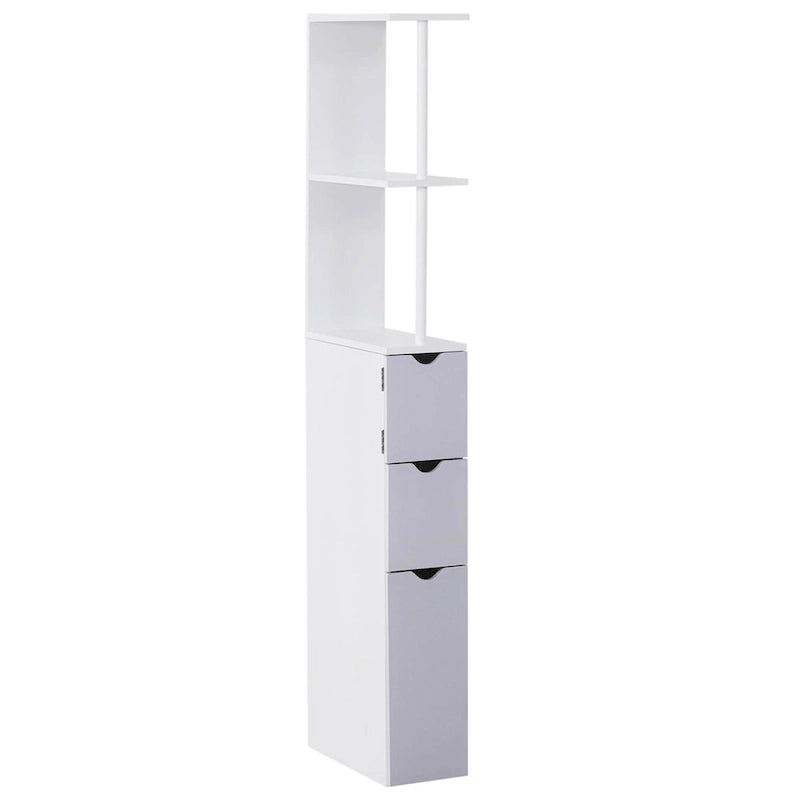 Meuble colonne de rangement pour salle de bains - 6W x 13D x 55.25H