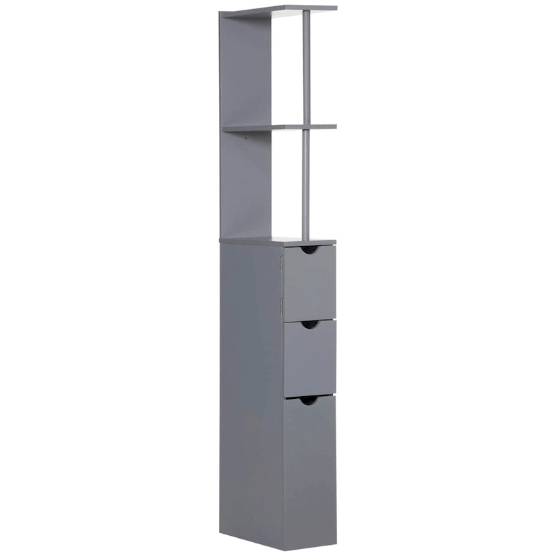 Meuble colonne de rangement pour salle de bains - 6W x 13D x 55.25H