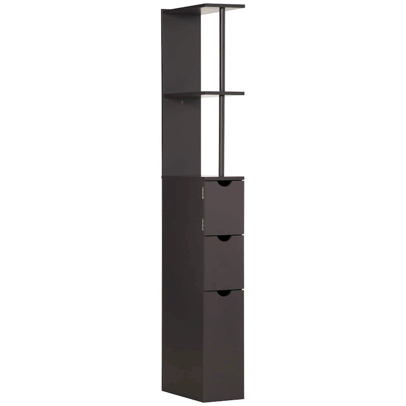 Meuble colonne de rangement pour salle de bains - 6W x 13D x 55.25H