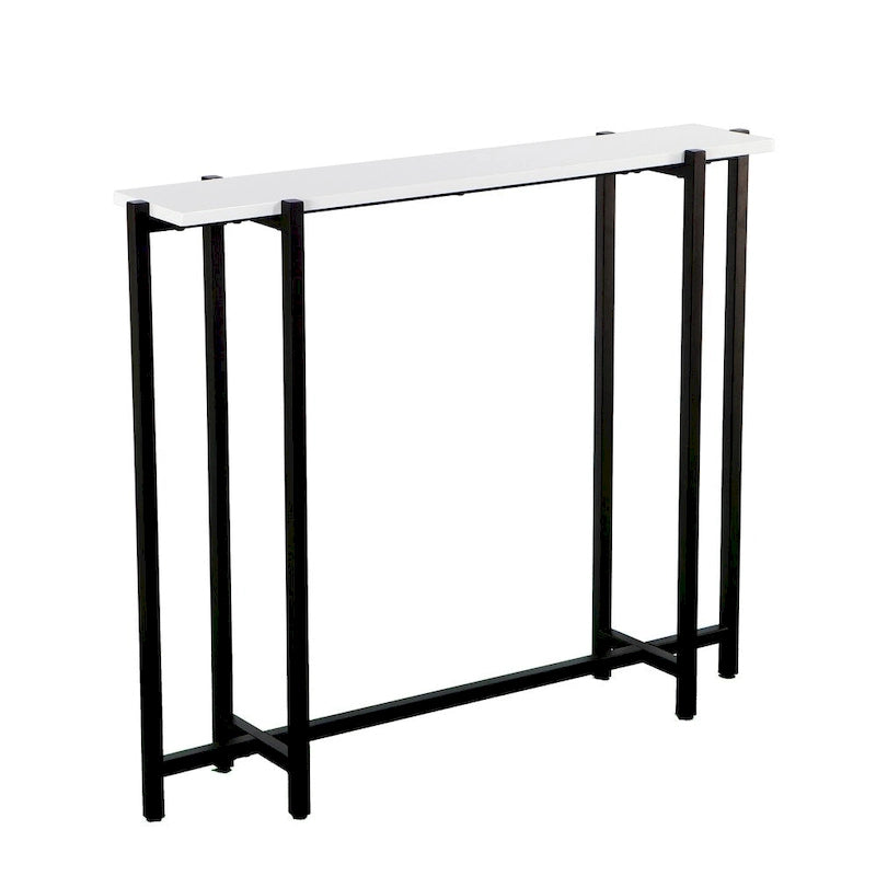 Black and White Contemporary Narrow Console Table