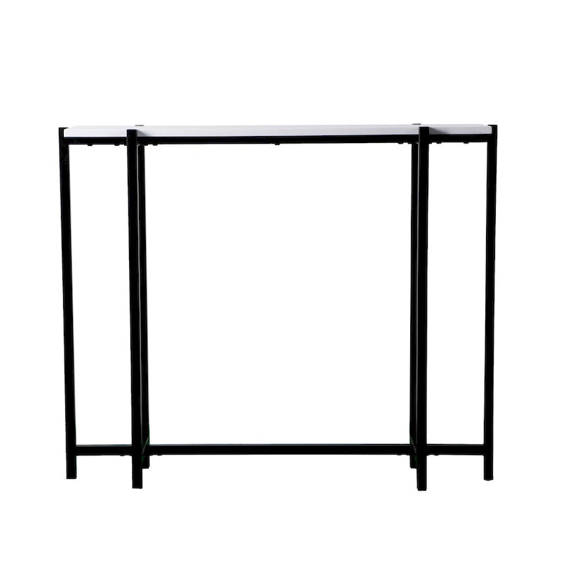 Black and White Contemporary Narrow Console Table