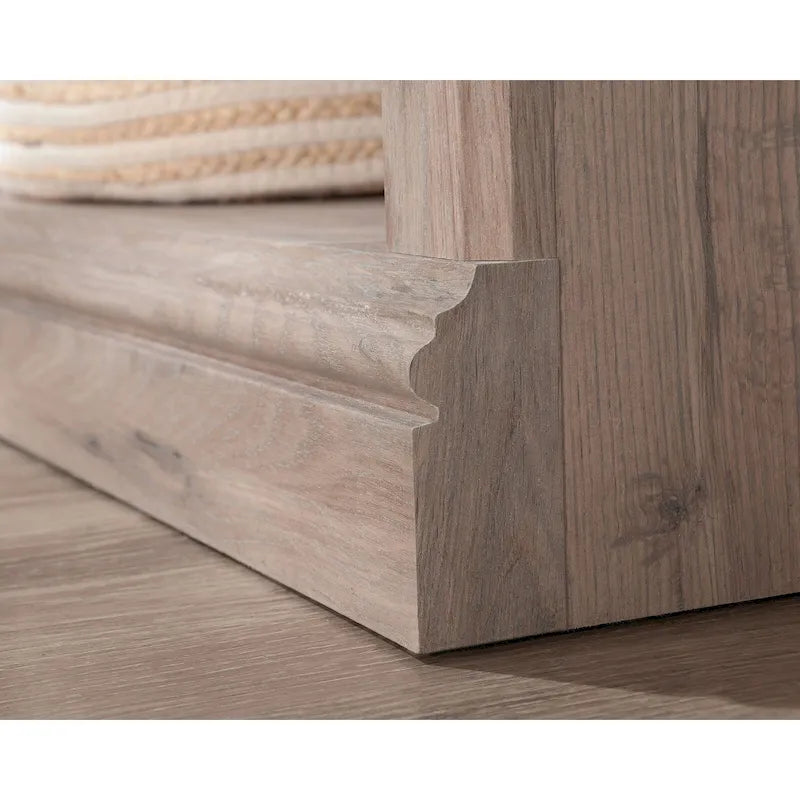 5-Shelf Bookcase with 3 Adjustable Shelves - Salt Oak