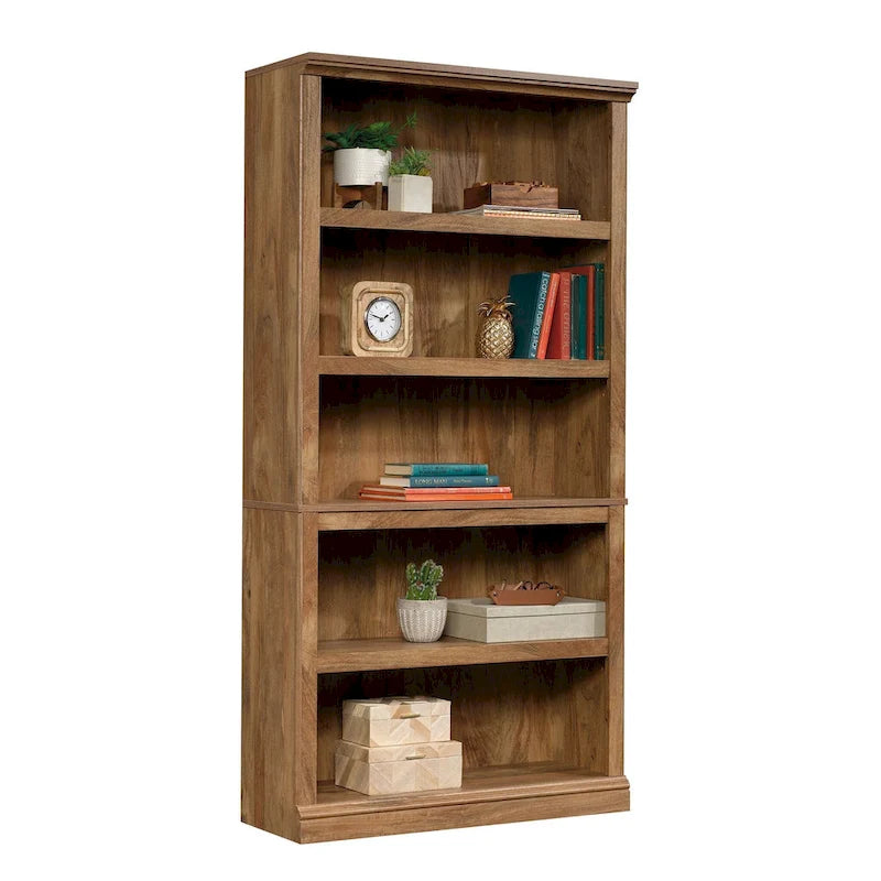 Estante com 5 prateleiras, 3 ajustáveis - carvalho Salt Oak
