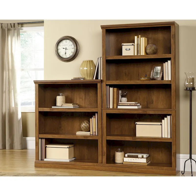 Estante com 5 prateleiras, 3 ajustáveis - carvalho Salt Oak