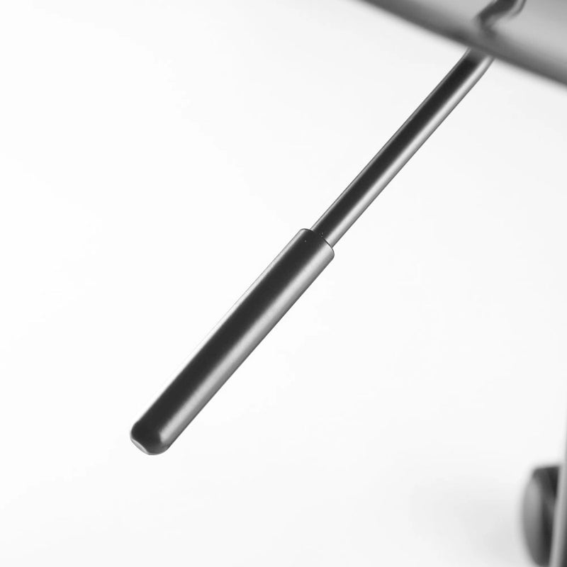 Armlehnloser, höhenverstellbarer Bürostuhl aus Acryl mit Rollen