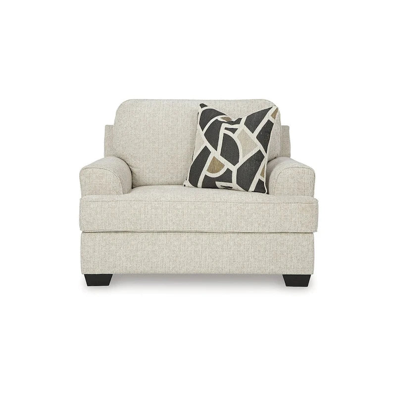 Beige extra brede accentstoel - 51W x 40D x 39H